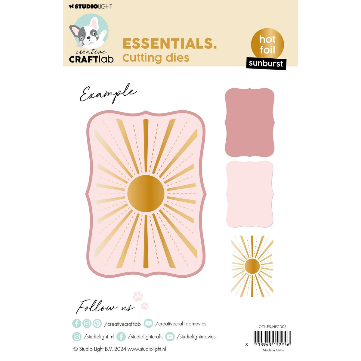 Creative craftlab • essentials hot foil cutting die sunburst