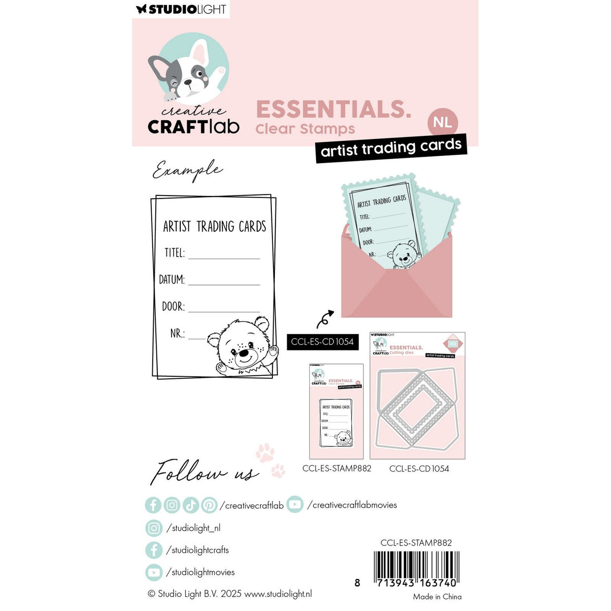 Creative craftlab • essentials clear stamp artist trading cards