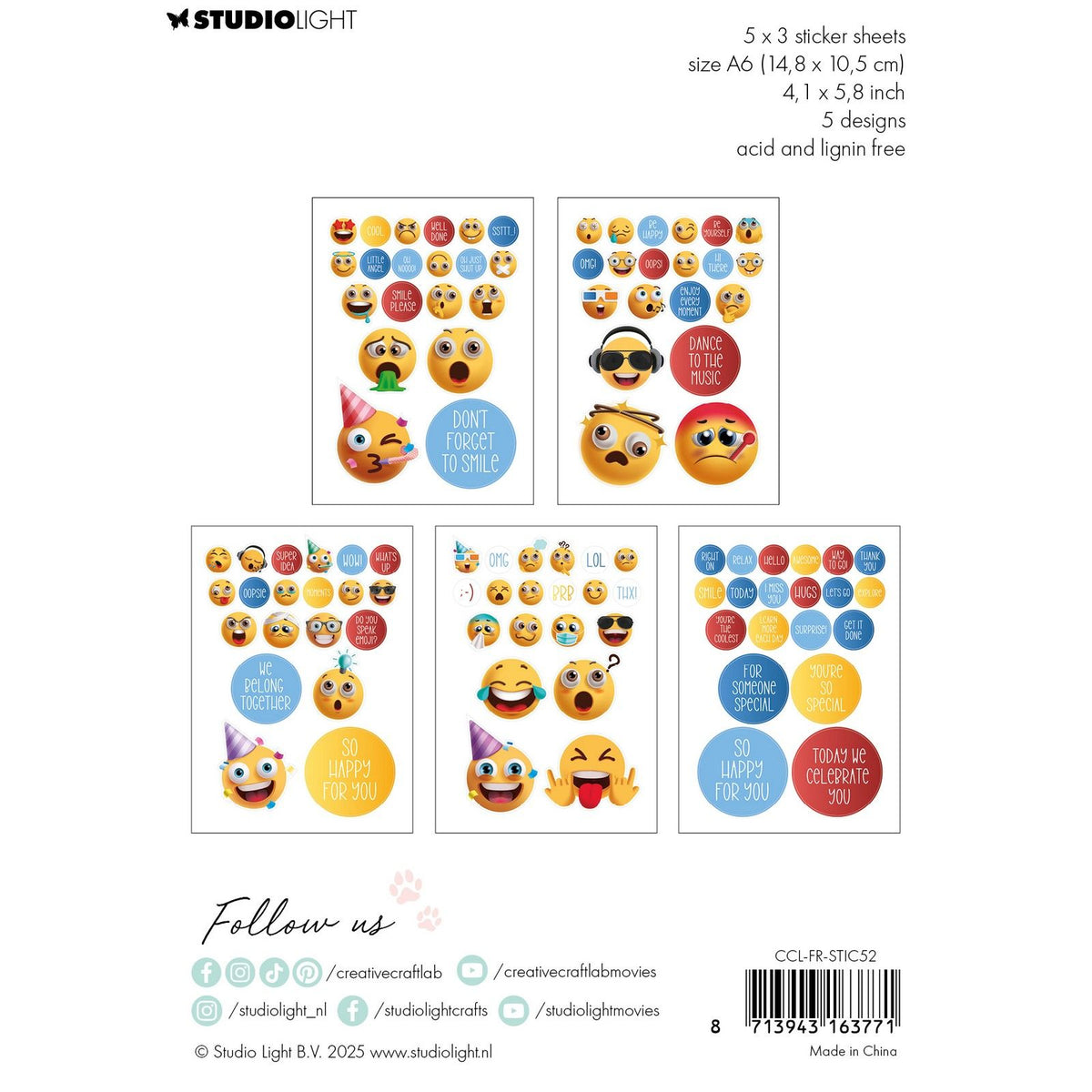 Creative craftlab • friendz stickers smile please