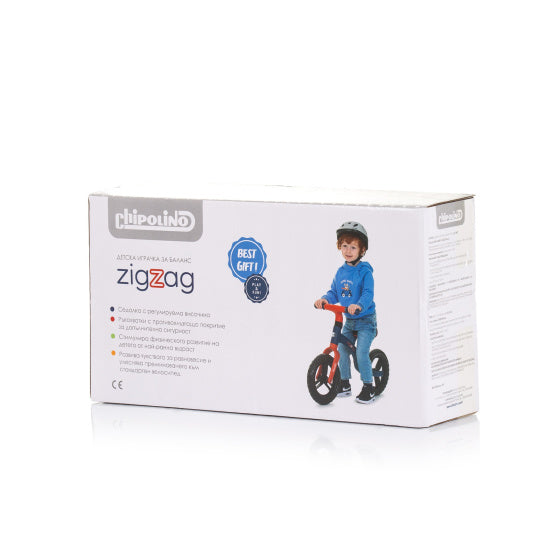 Chipolino zig zag 12 inch junior blauw rood