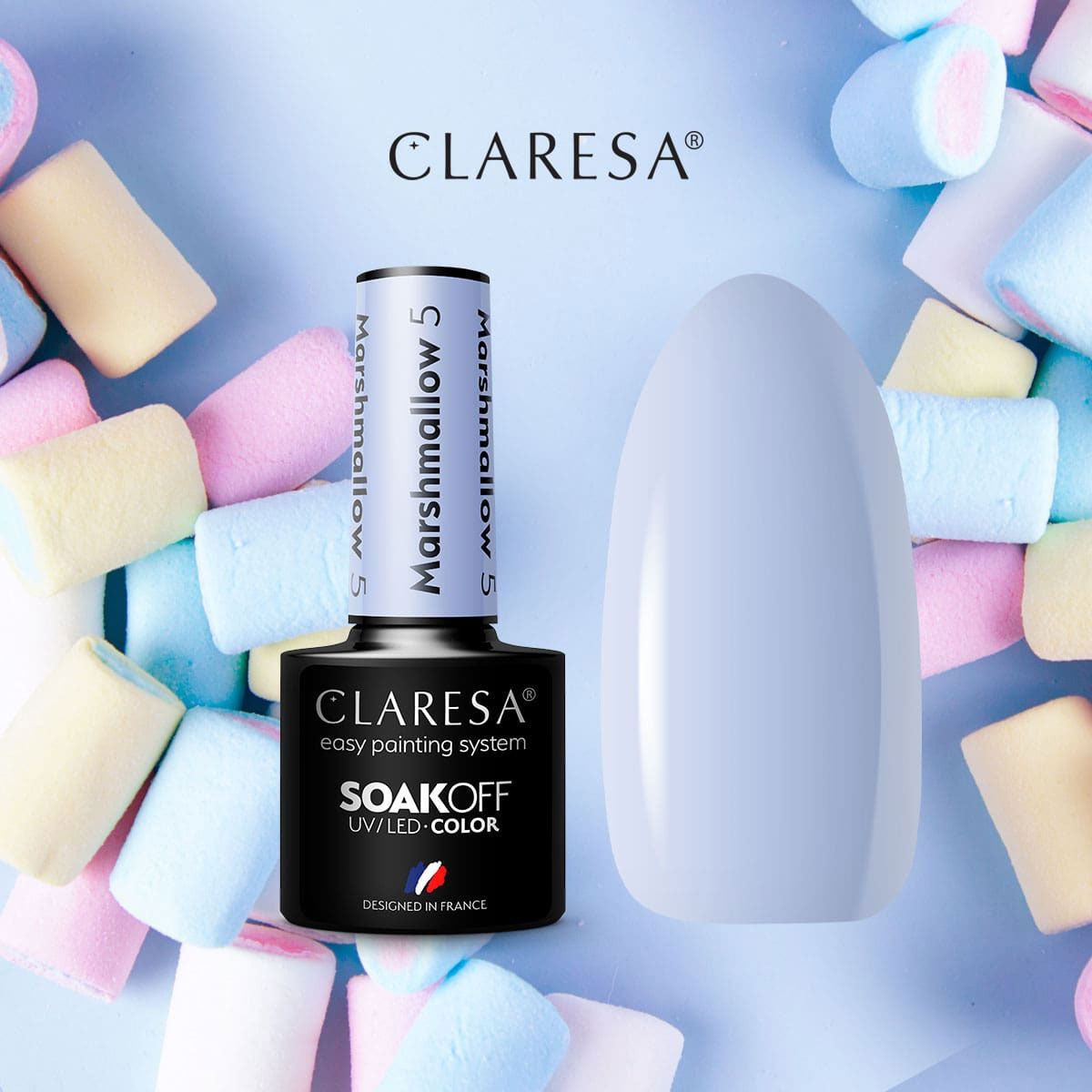 Claresa uv led gellak 5ml marshmallow 5