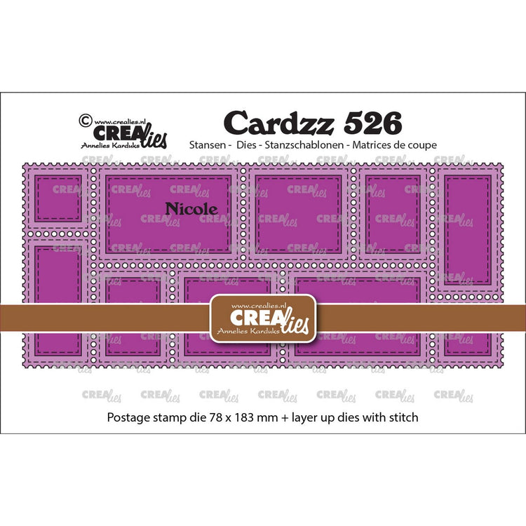 Crealies • cardzz snijmallen postzegelframe slimline nicole
