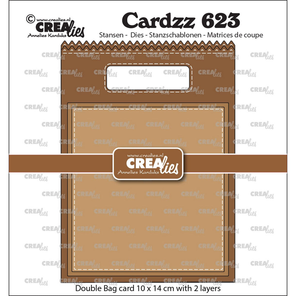 Crealies • cardzz double card tasje