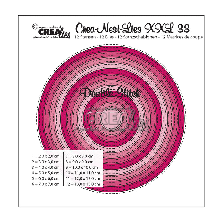 Crealies • crea-nest-lies xxl snijmal no.33 cirkels