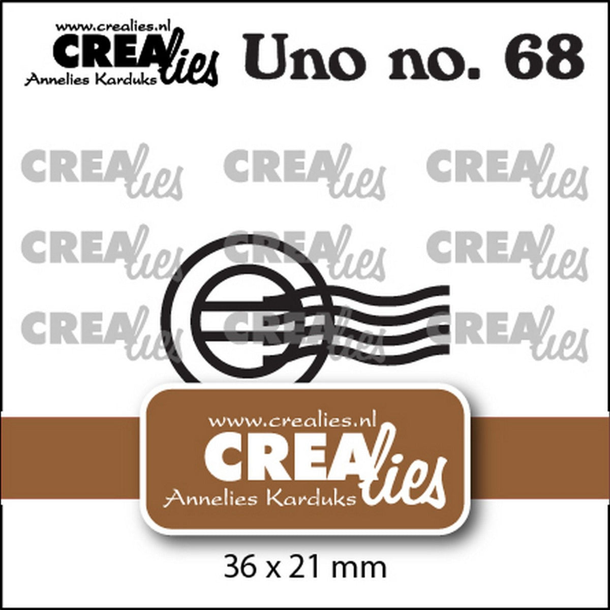 Crealies • uno stans poststempel middel
