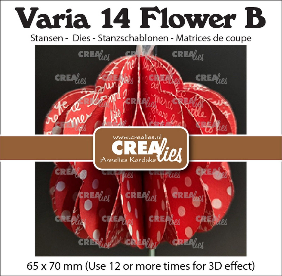 Crealies • varia 3d bloem b