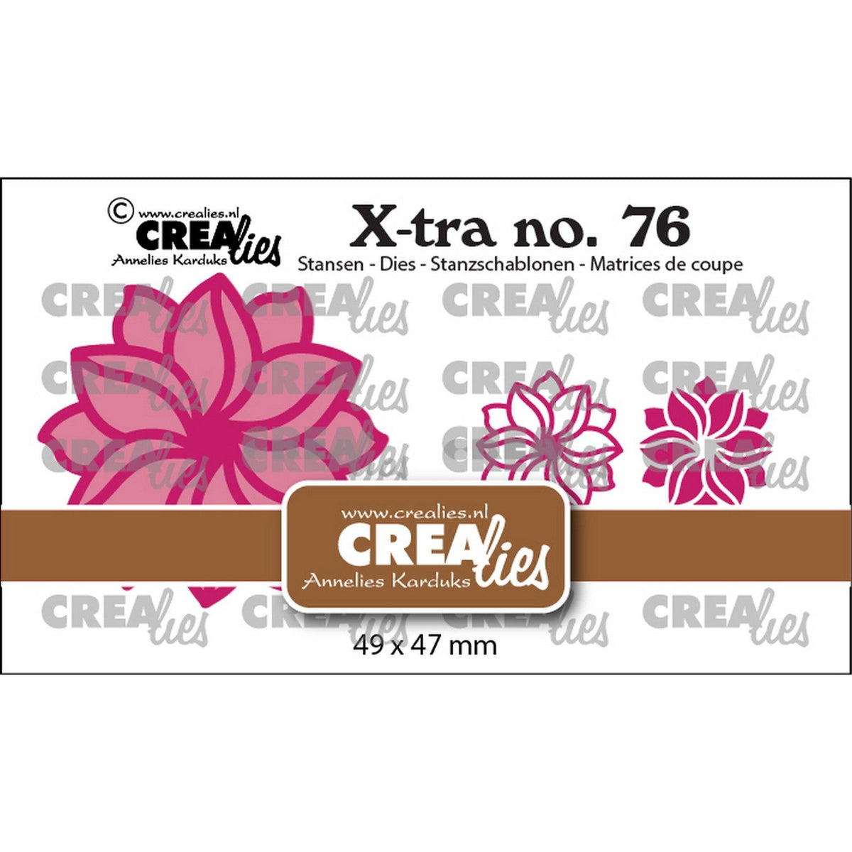 Crealies • xtra fantasiebloem klein