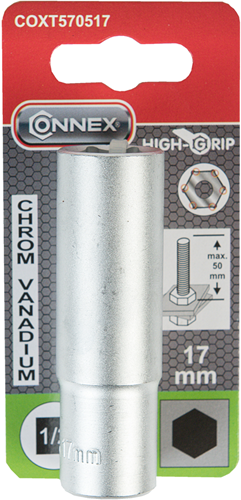 Connex 1 2 dopsleutel 17mm lang - coxt570517