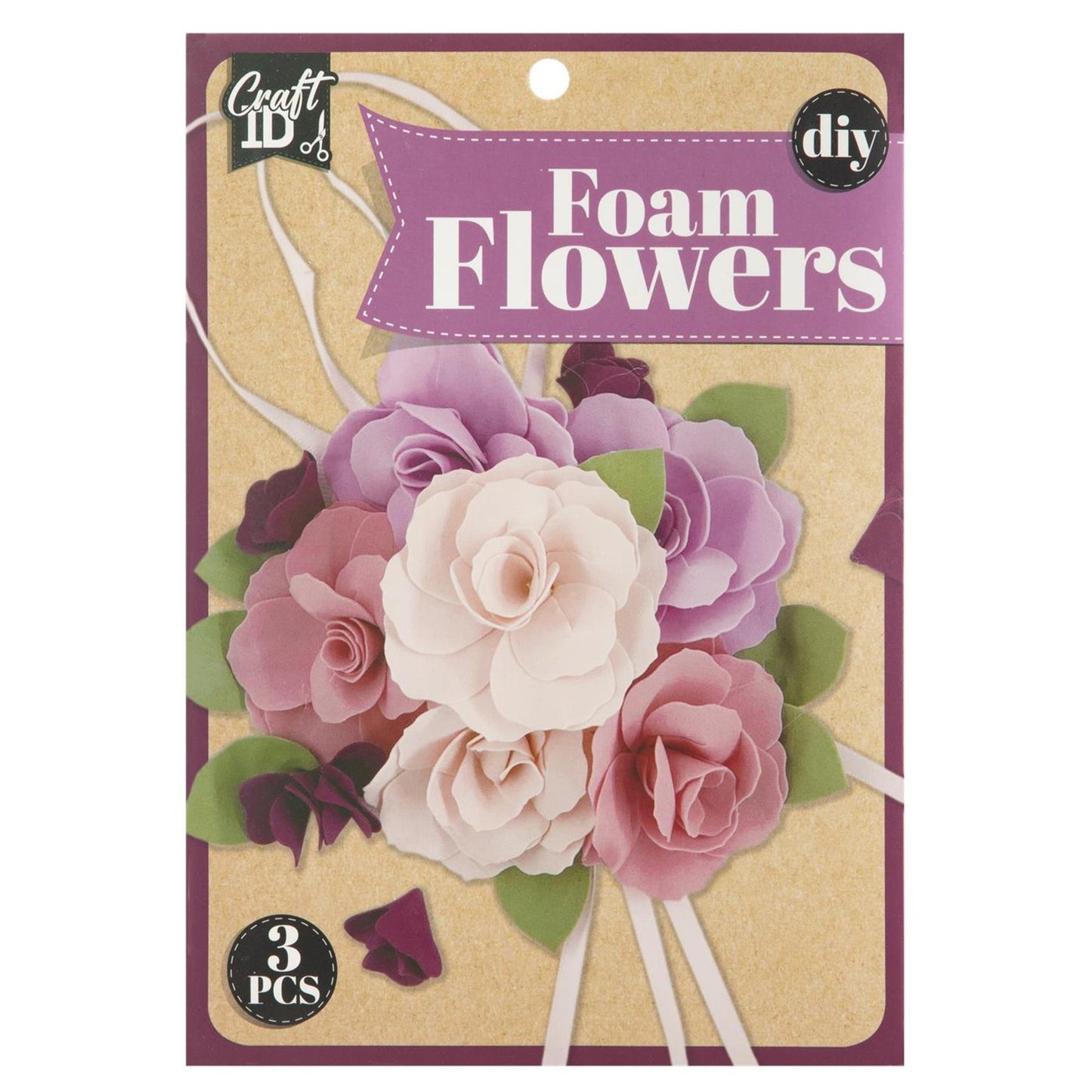 Craft id maak je eigen foam bloemen 3 ass.