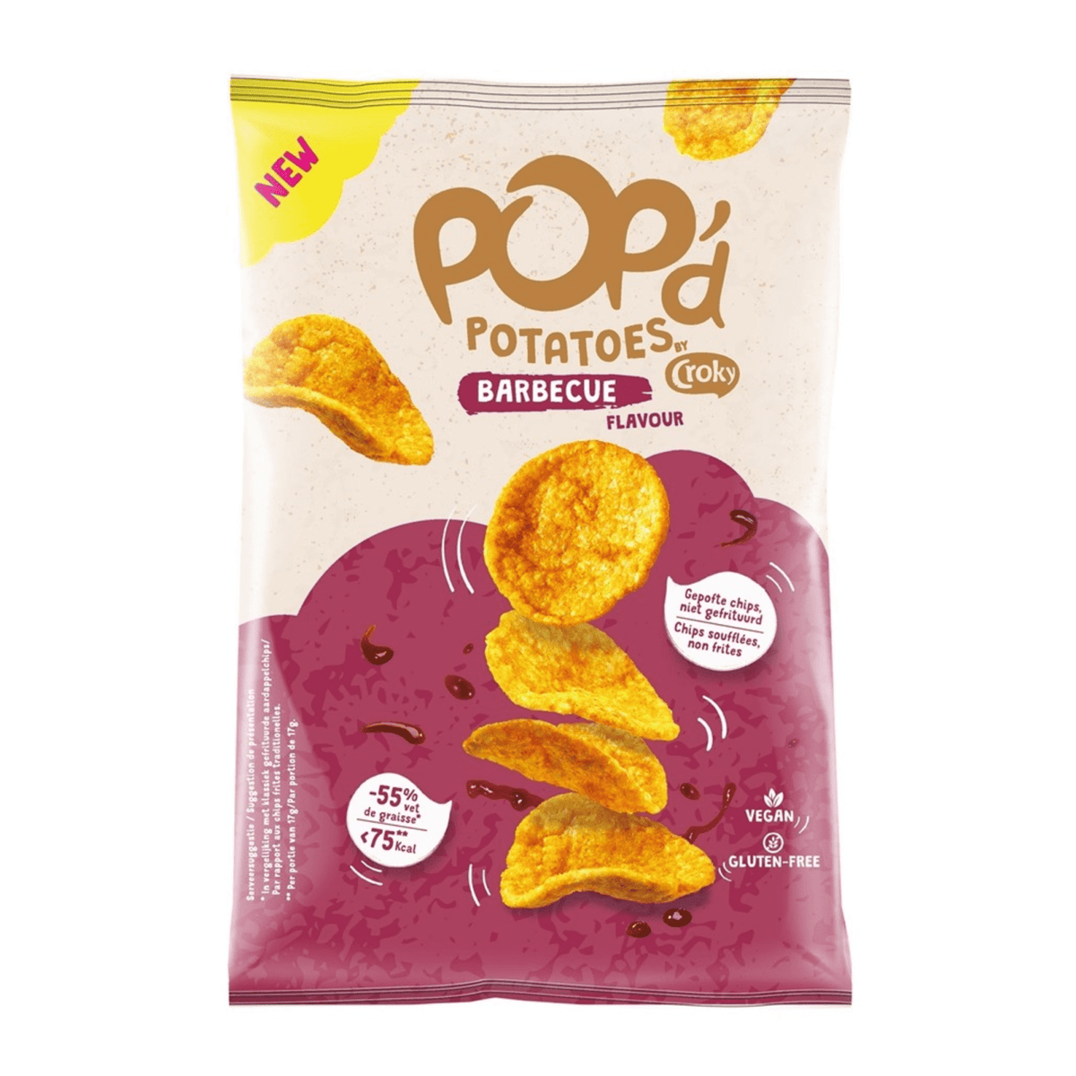 Croky pop'd potatoes barbecue (24x 17gr)