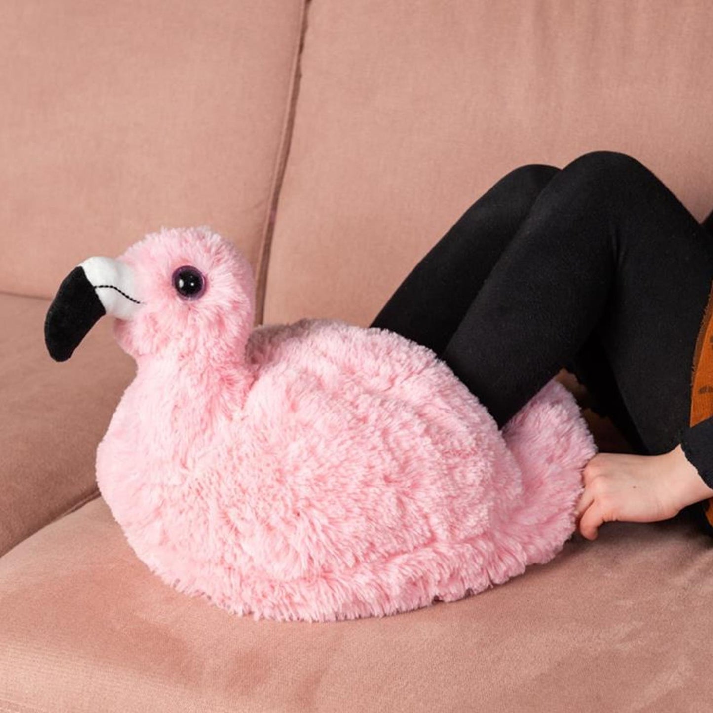 Noxxiez cozy voetenwarmer flamingo 35x25cm