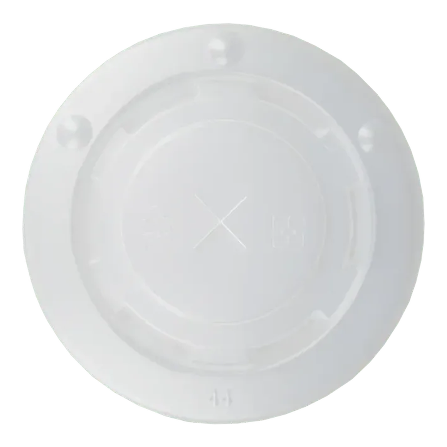 Deksel milkshakebeker plat met kruis 90mm plastic (50 stuks)