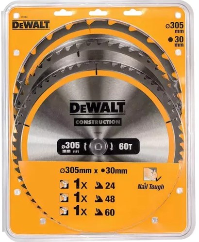 Dewalt accessoires cirkelzaagbladen 3 pack | 305x30mm - dt1964-qz