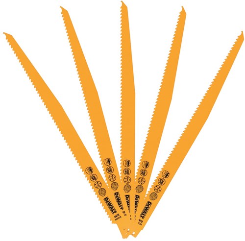 Dewalt accessoires dewalt dt2350-qz - reciprozaagblad - 305mm - bi-metaal - hout en metaal