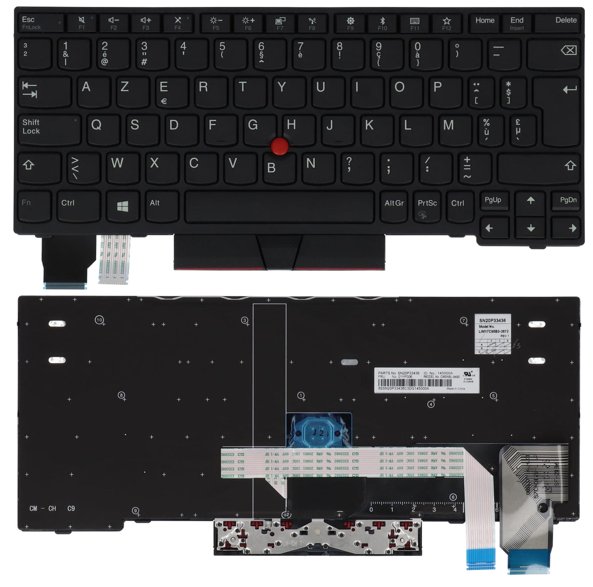 Lenovo laptop toetsenbord azerty be