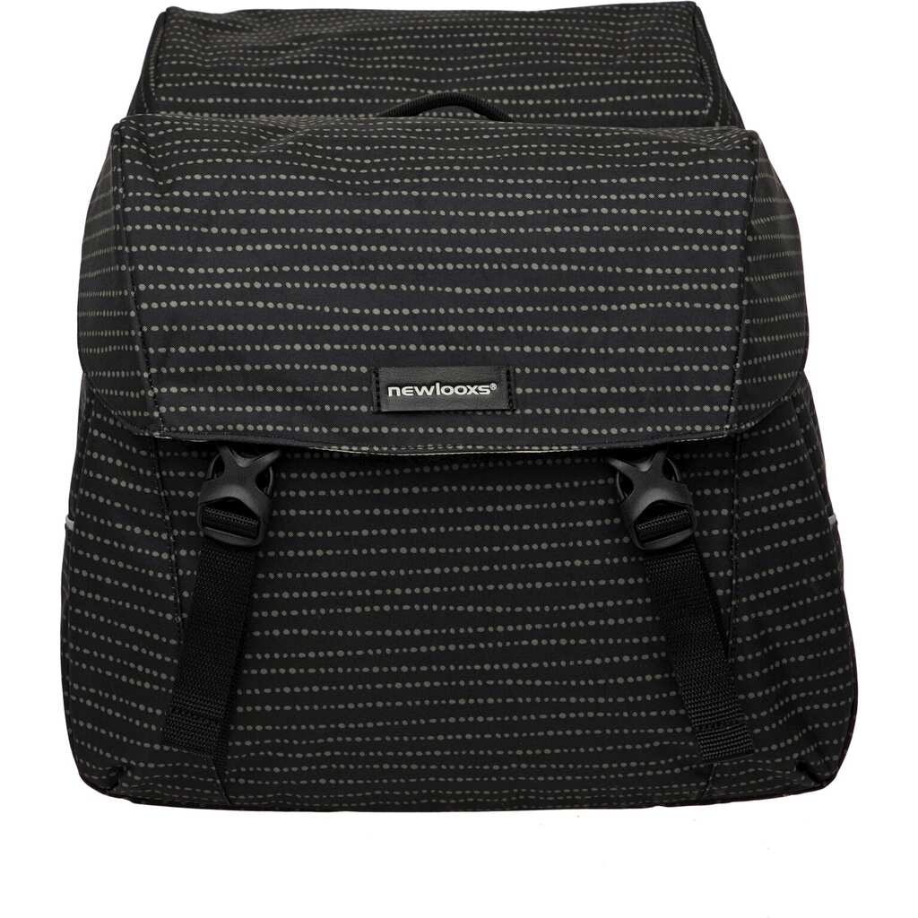 Joli Dubbele Fietstas - MIK Adapter - Waterafstotend - Nomi Black