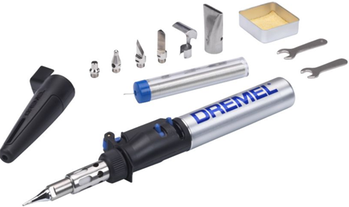Dremel compact gereedschap-systeem 2000kf (model 2000-7 creative, versatip + soldeertip + pyrografietip + snijmes + warmsnijmes + grote brander - f0132000kf