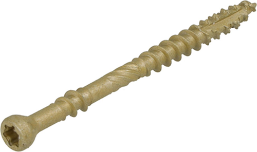 Dynaplus vlonderschroef xtreme ar-bronze platkop-60° deeldraad +snijpunt torx tx25 5.0x70 35 | 200 stuks - 0283.08.42201