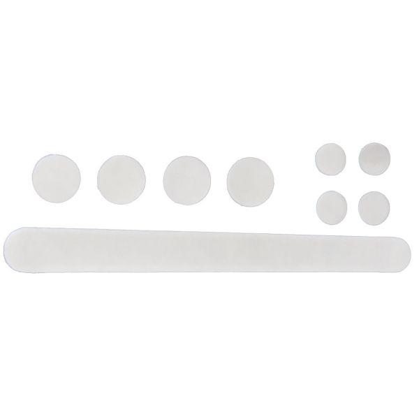 Velo stickerset voor de bescherming van het frame vork rms 9-delig - transparant