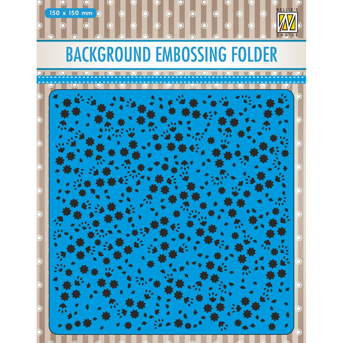 Nellie's choice • 3d embossing folder achtergrond bloem in patroon 15x15cm
