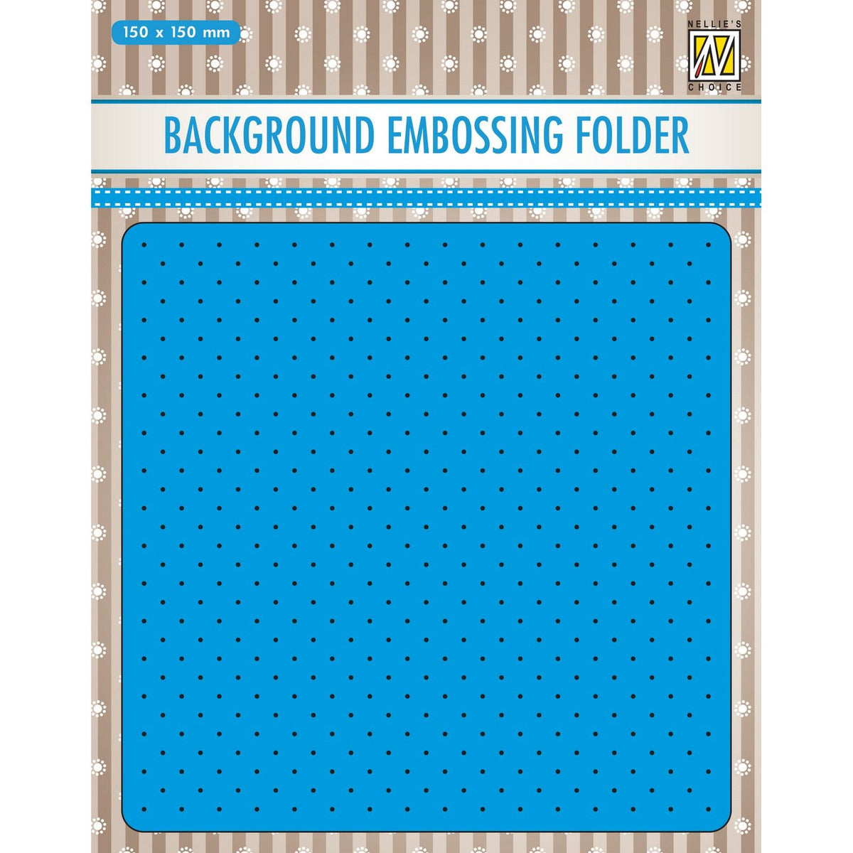Nellie's choice • 3d embossing folder achtergrond kleine stippen 15x15cm