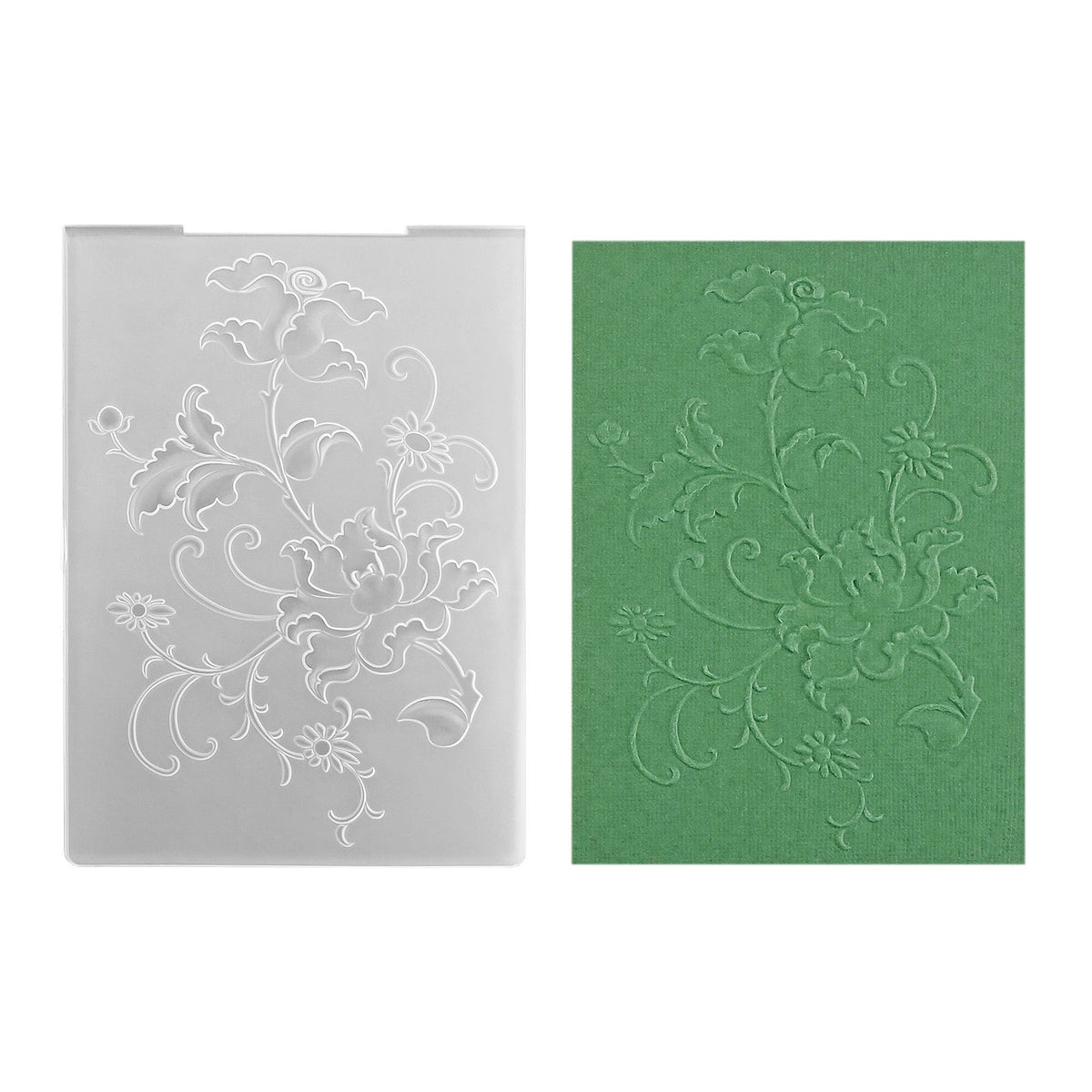Nellie's choice • 3d embossing folder exotische bloemen 10,5x14,8cm