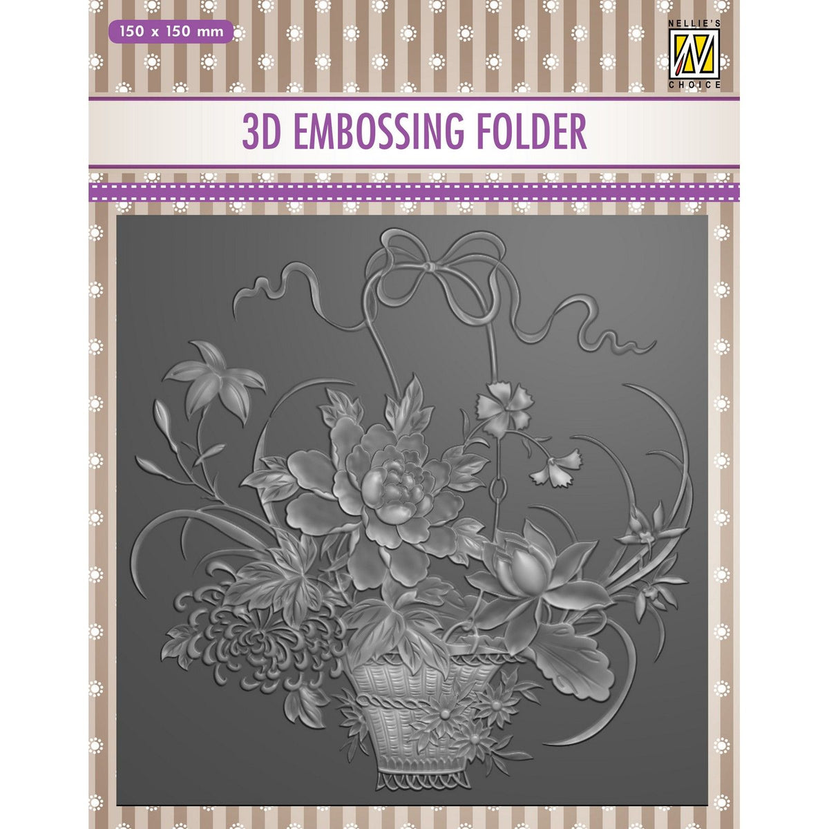 Nellie's choice • 3d embossing folder boeket 15x15cm
