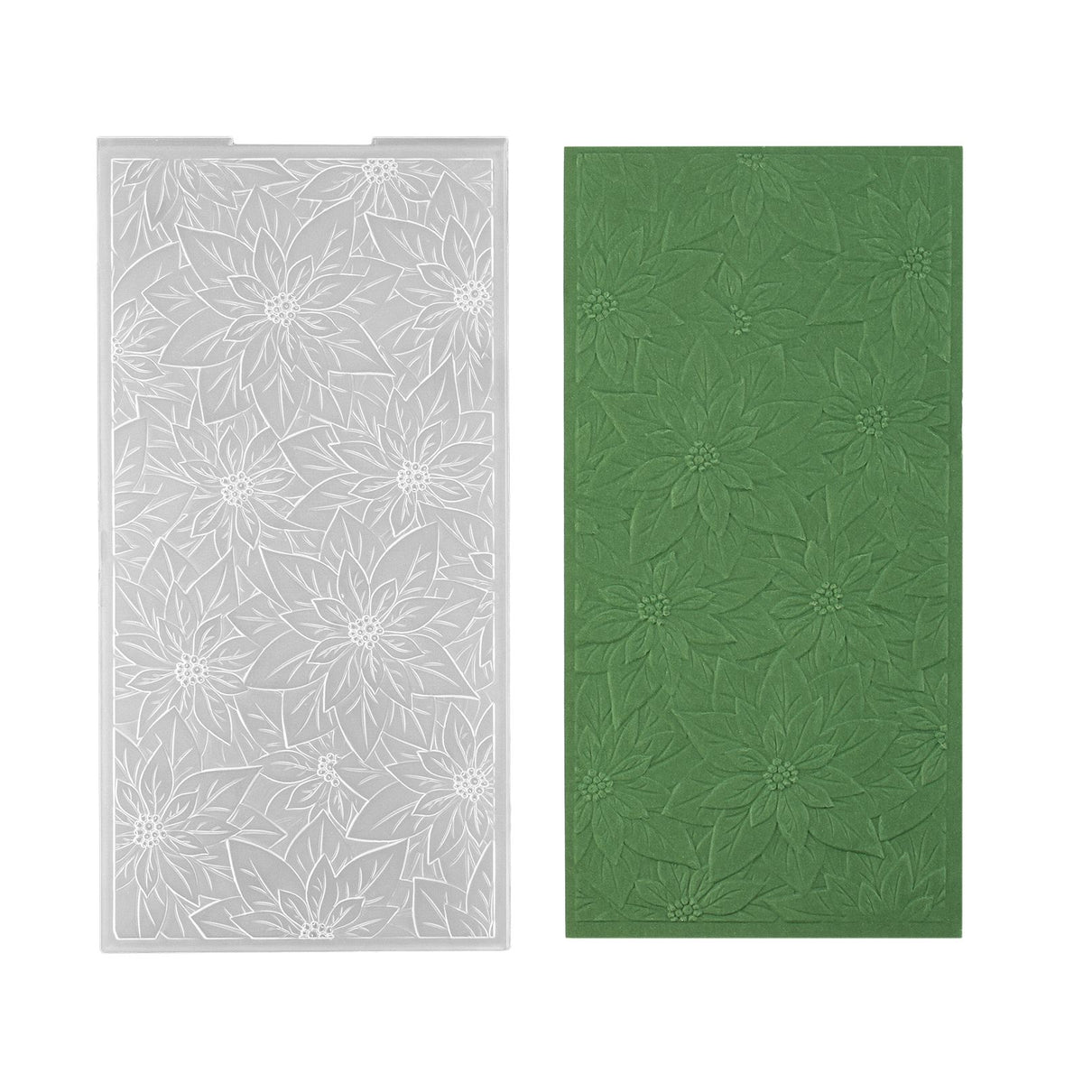 Nellie's choice • 3d embossing folder achtergrond kerstster 10,5x21cm