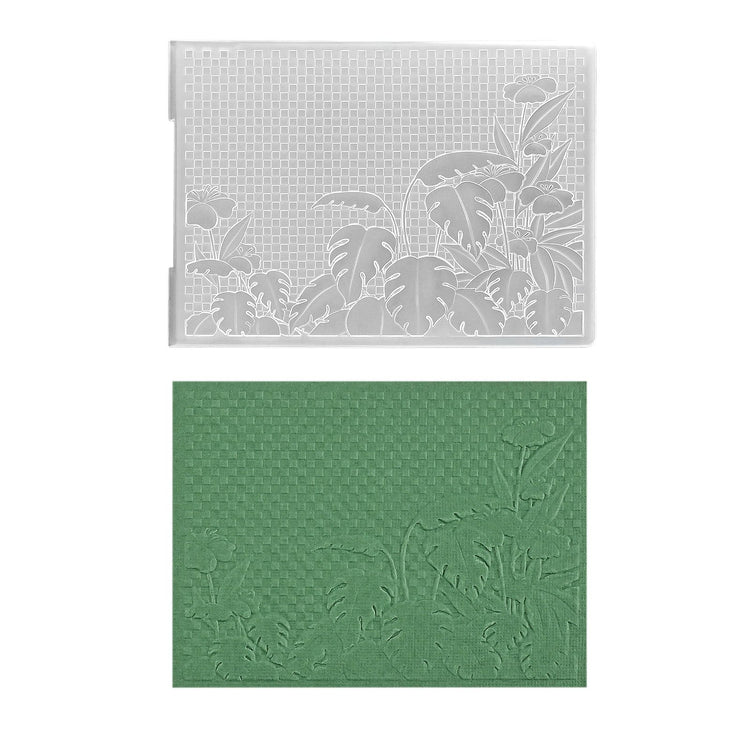 Nellie's choice • 3d embossing folder achtergrond gatenplant 10,5x14,8cm