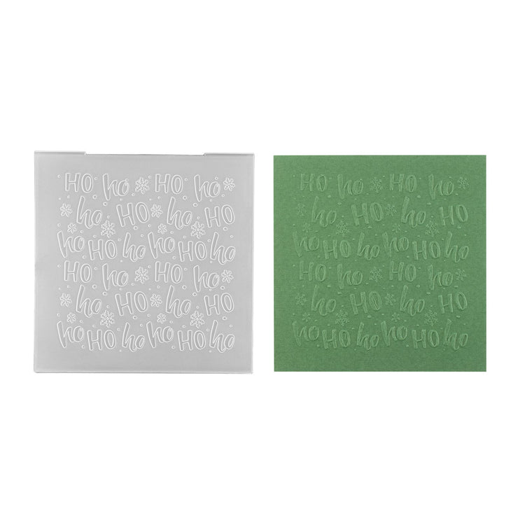 Nellie's choice • 3d embossing folder achtergrond ho ho 15x15cm