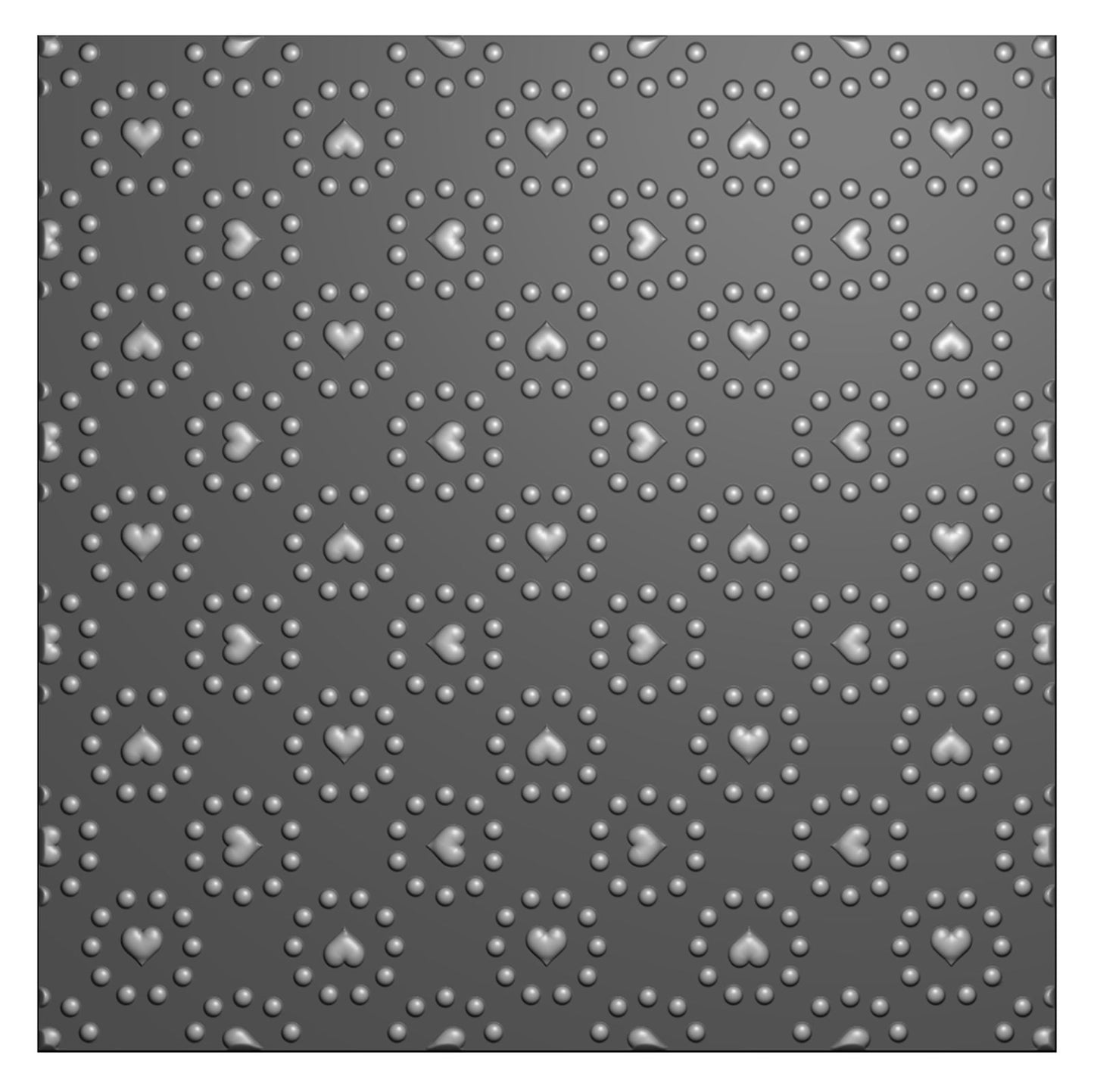 Nellie's choice • embossing folder achtergrond hart en stippen 15x15cm