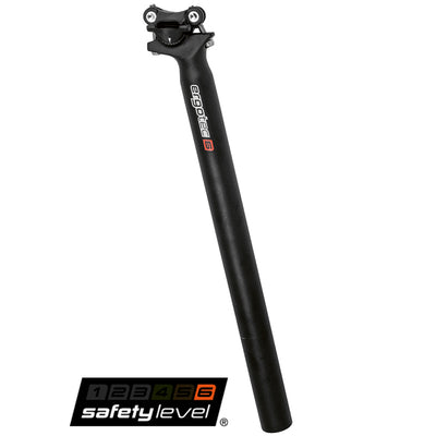 Ergotec Zadelpen Skalar 27.2x400mm Alu zwart