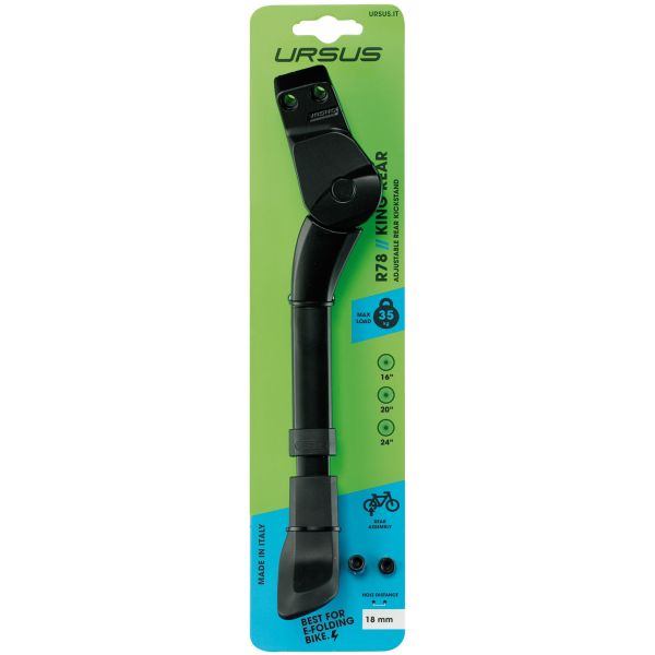 Ursus achtervorkstandaard r78 - king mini rear kickstand r78 king mini 18mm