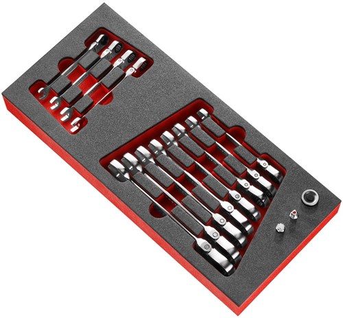 Facom module 12 scharnierende ringsteekratelsleutels - modm.467bfj12pb