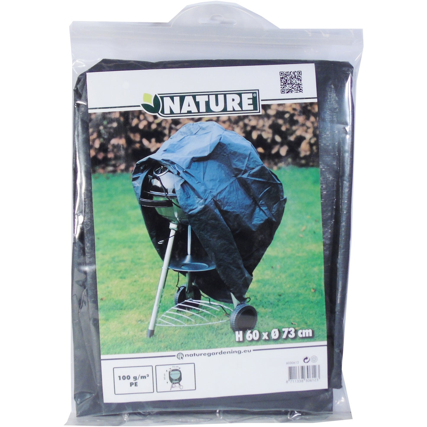 Nature beschermhoes voor kolenbarbecue afdekking (grijs)