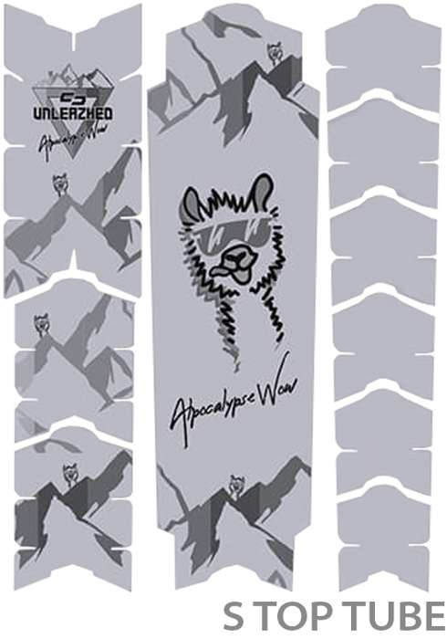 Unleazhed unscratch frame protector film - alpocalypse alpine rose samerberg black matt