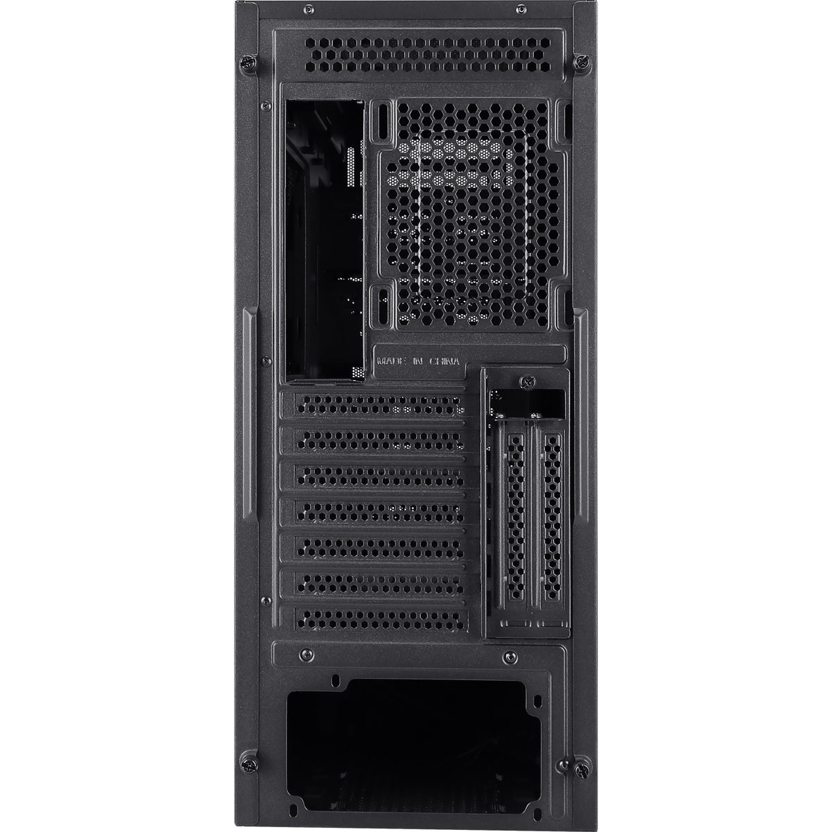 Aerocool cipher s-bk-v1 midi tower behuizing (zwart | 3x usb-a)