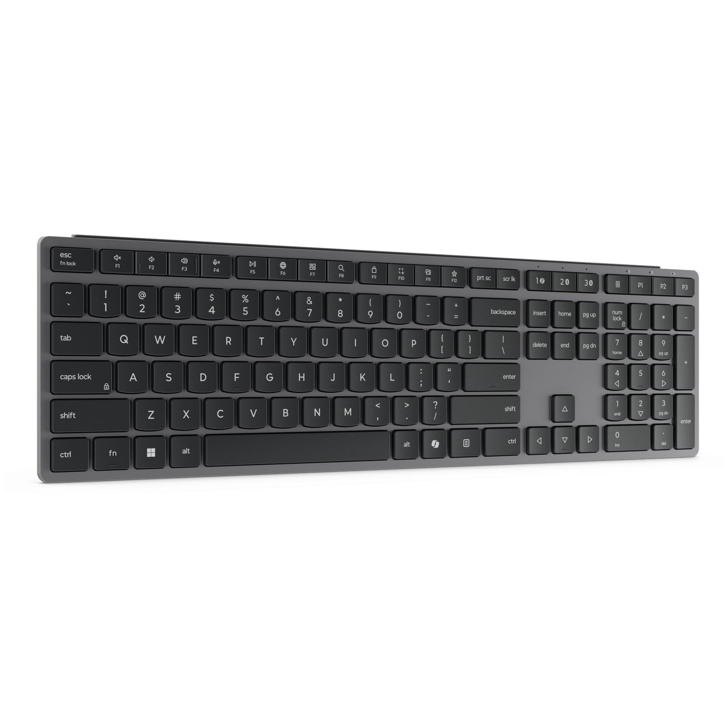 Lenovo 700 modern multi-device wireless keyboard-us euro103p desktopset (grijs, 100%, 2.4 ghz, bluetooth)
