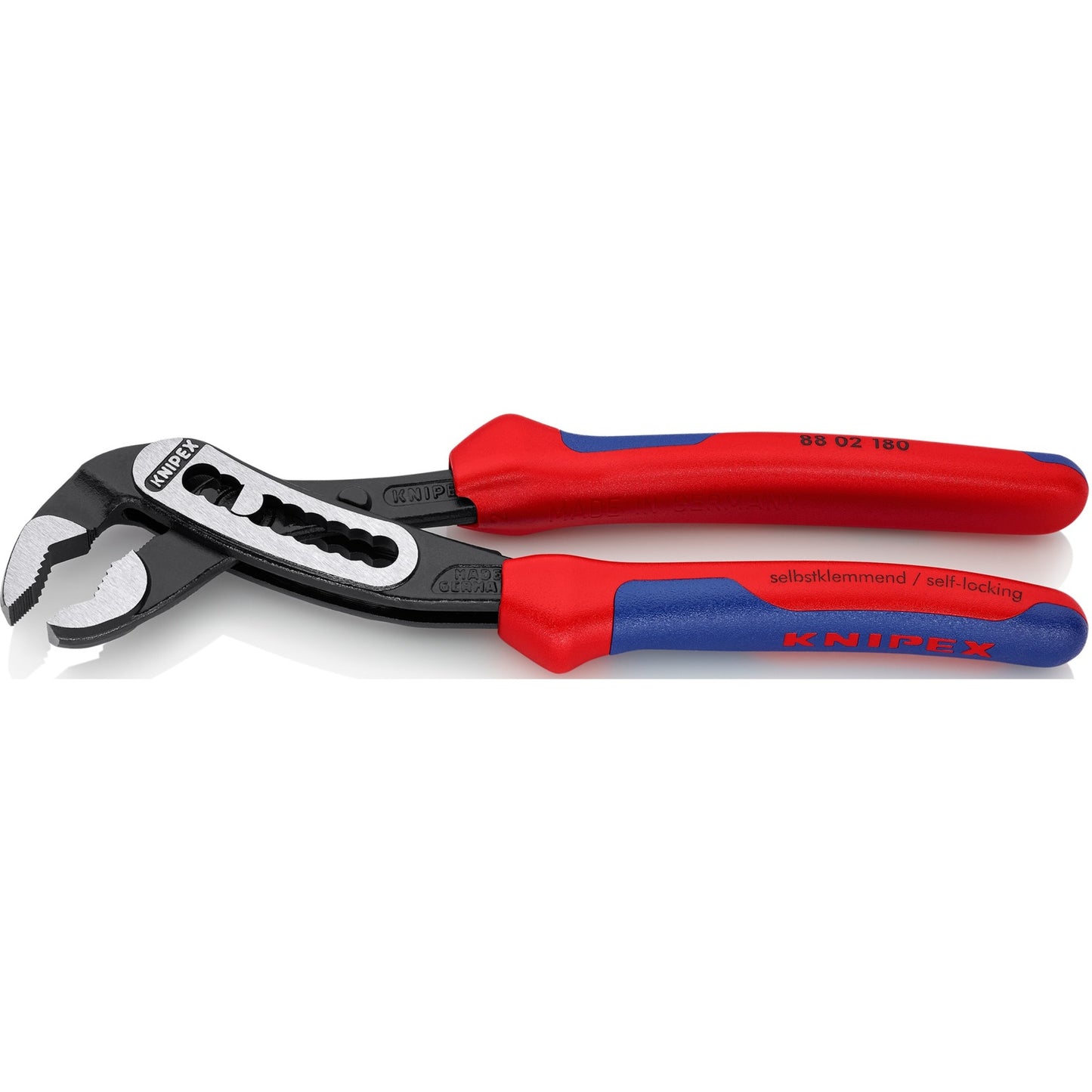 Knipex alligator waterpomptang 88 02 180 zweedse- waterpomp-tang (zwart rood, 180 mm)