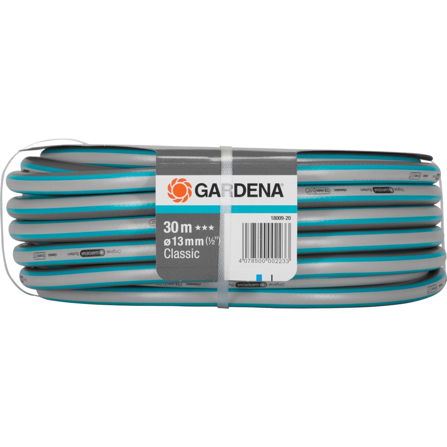Gardena classic slang 13 mm (1 2 ) (grijs turquoise, 18009-20, 30 m)