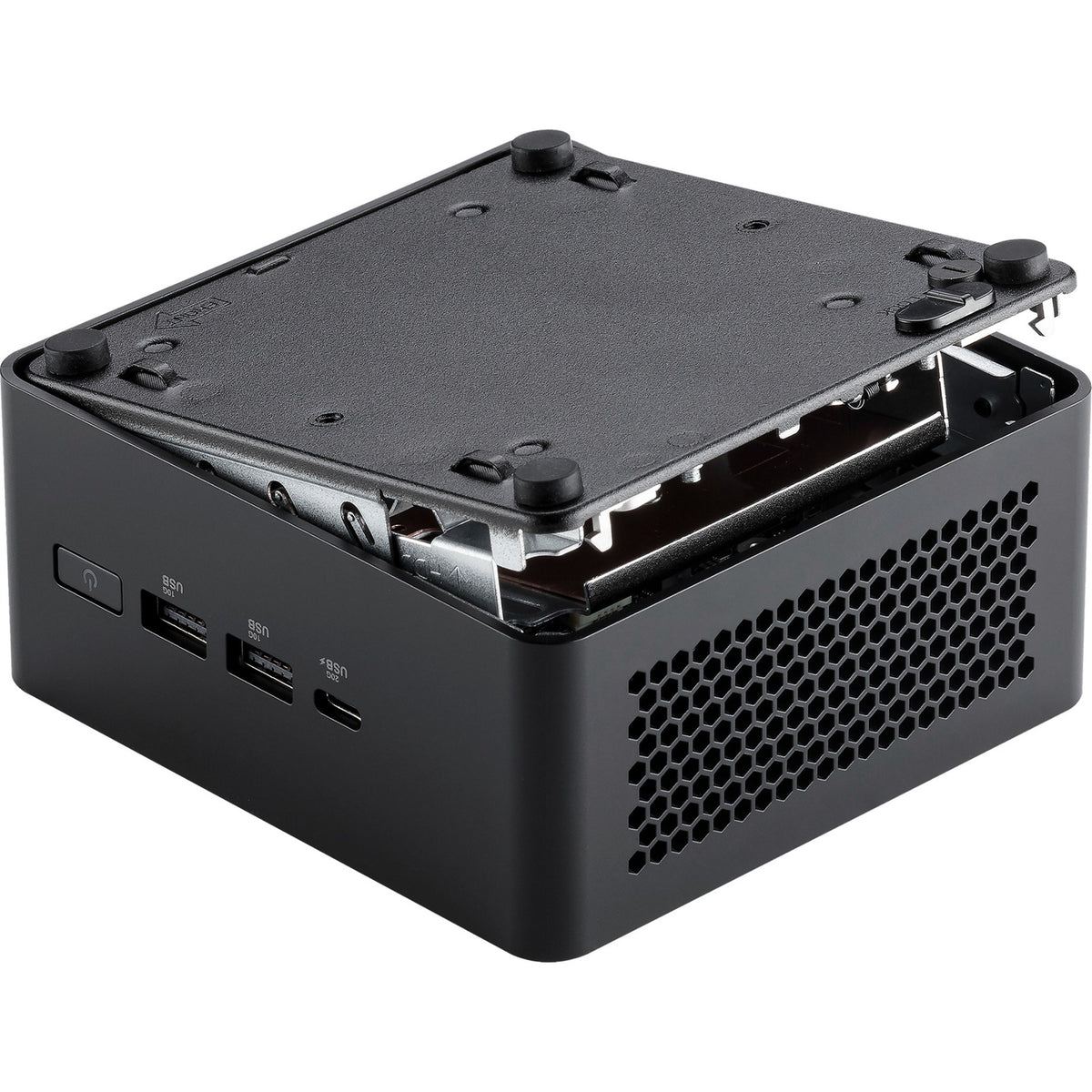 Asus nuc 14 pro tall kit rnuc14rvhi300002i barebone (zwart | core 3 100u | intel graphics)