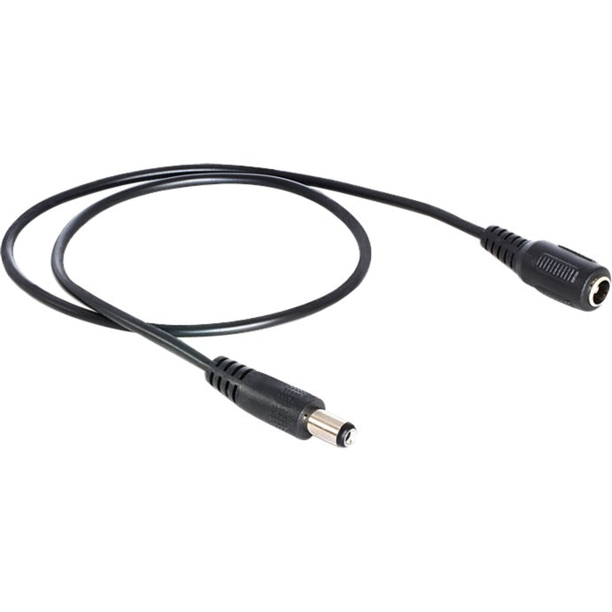 Delock dc extension 5.5 x 2.1 mm male > female verlengkabel (zwart, 0,5 meter)