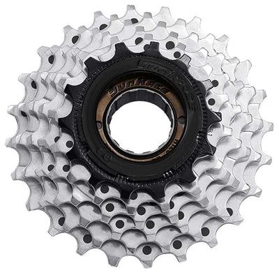Sunrace freewheel 6 speed 14-28t zink in doosje