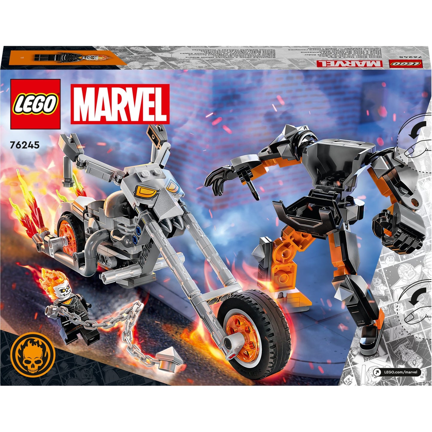 Lego marvel - ghost rider mech motor constructiespeelgoed (76245)