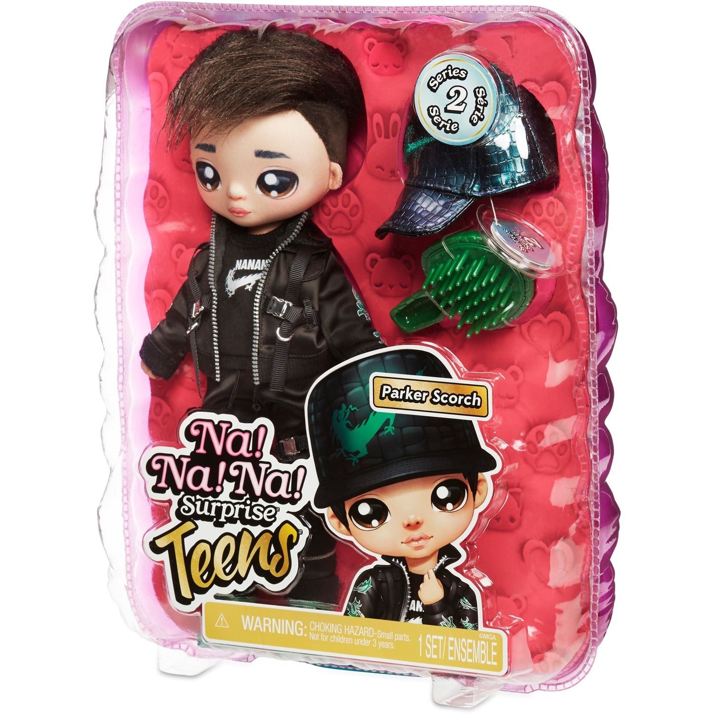 Mga entertainment na! na! na! surprise teens fashion doll - parker scorch (dragon boy) pop