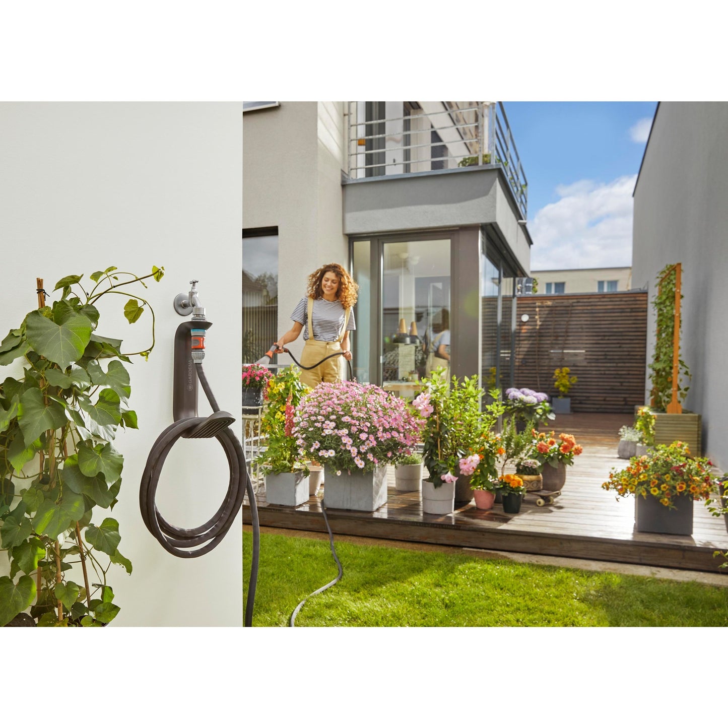 Gardena liano tapfix 18590-20 slanghouder zwart 1 stuk(s)