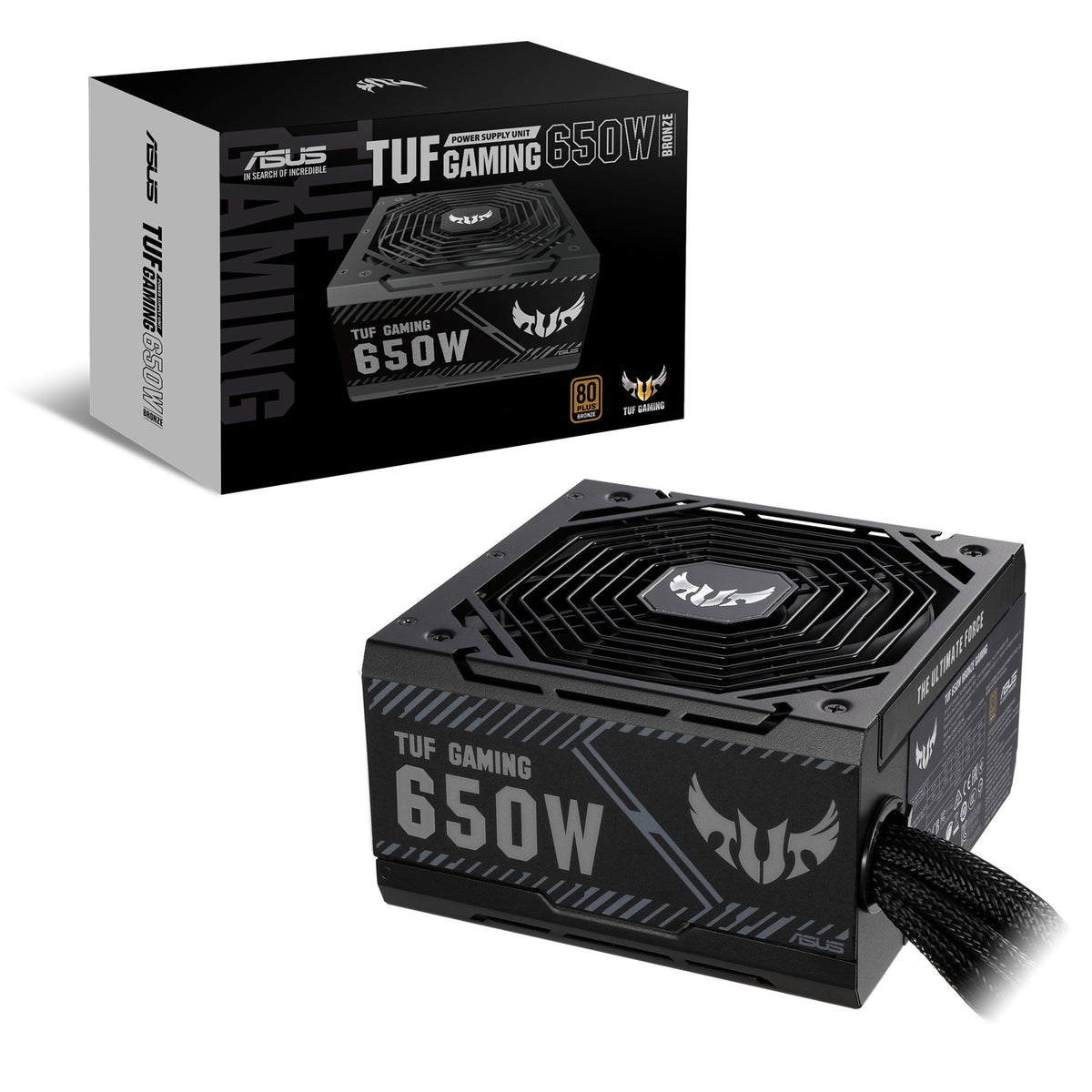 Asus tuf gaming 650b 650 watt voeding (zwart, 4x pcie)