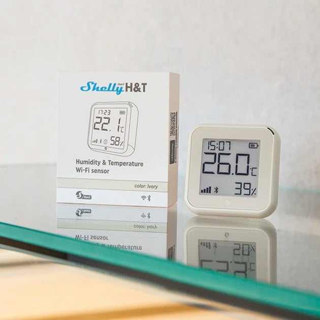 Shelly wifi temperatuur- en vochtigheidssensor voor afstandsbewaking gen 3