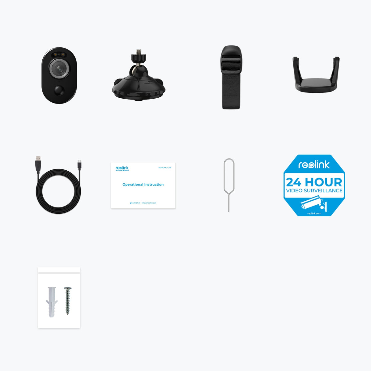 Reolink argus b330 smart 2k 4mp wire-free camera with motion spotlight (zwart, 5ghz 2.4ghz wifi)