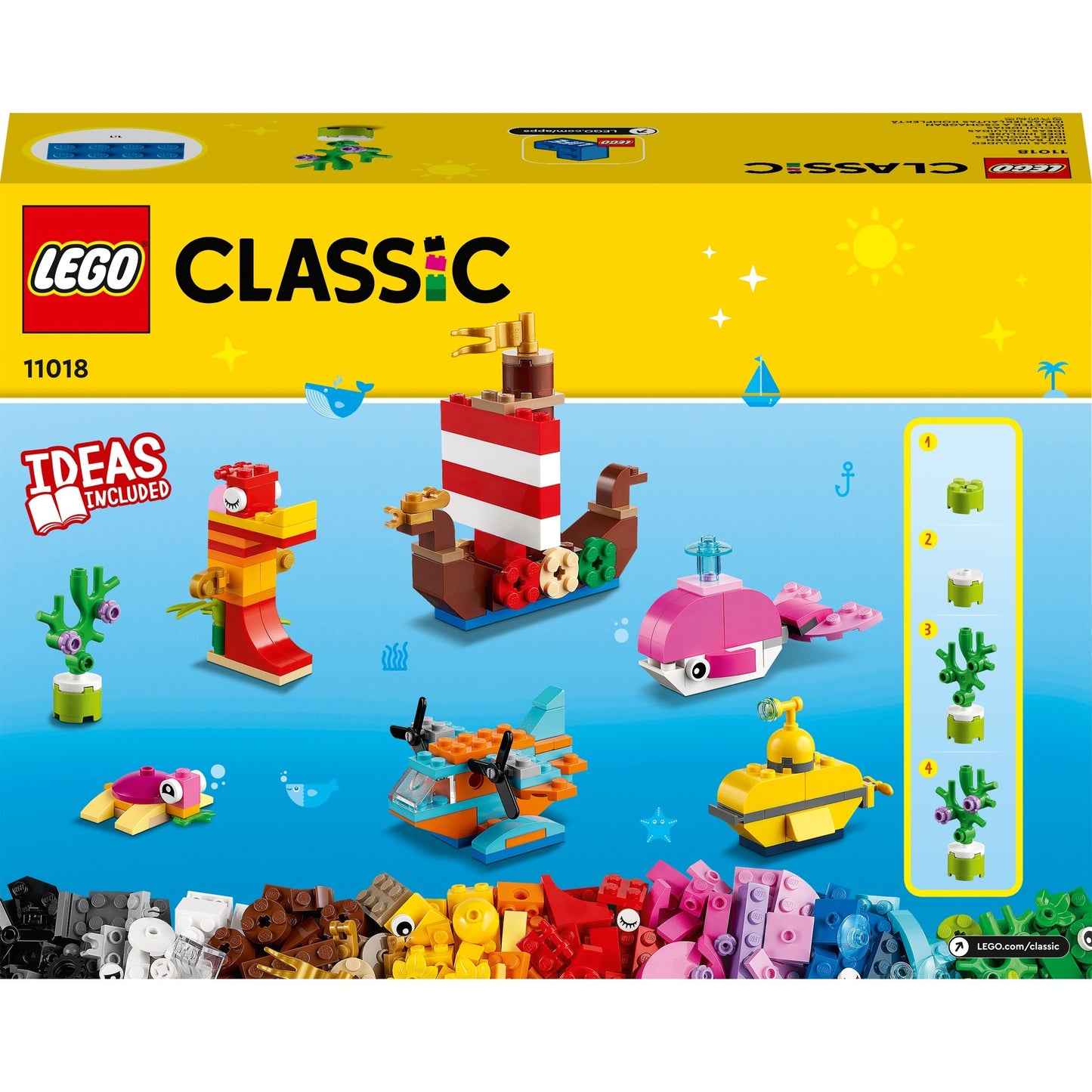 Lego classic - creatief zeeplezier constructiespeelgoed (11018)
